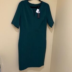 Banana Republic Teal | Dark green | Short Sleeve women’s Midi Dress